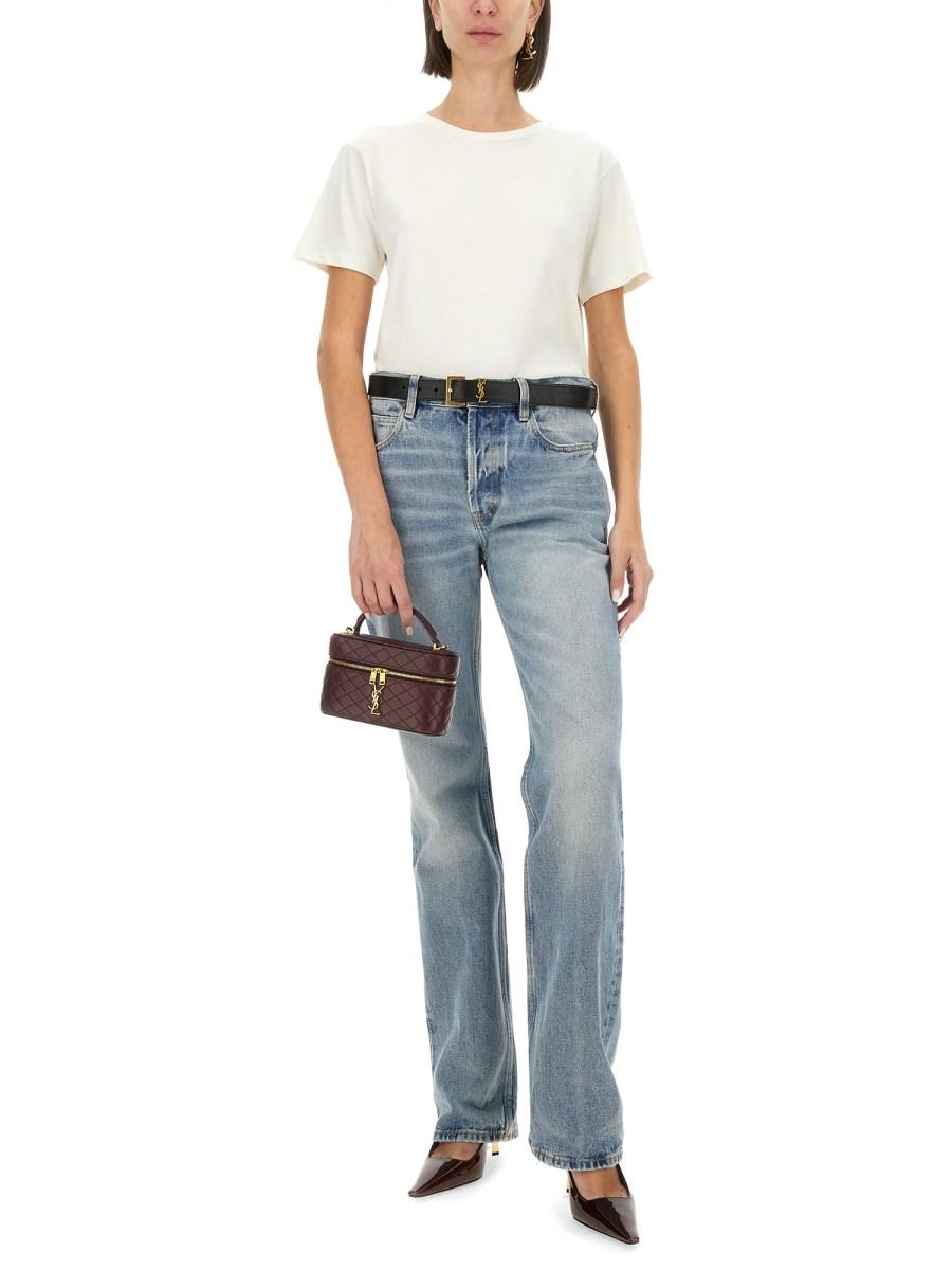 SAINT LAURENT T-SHIRT CON LOGO