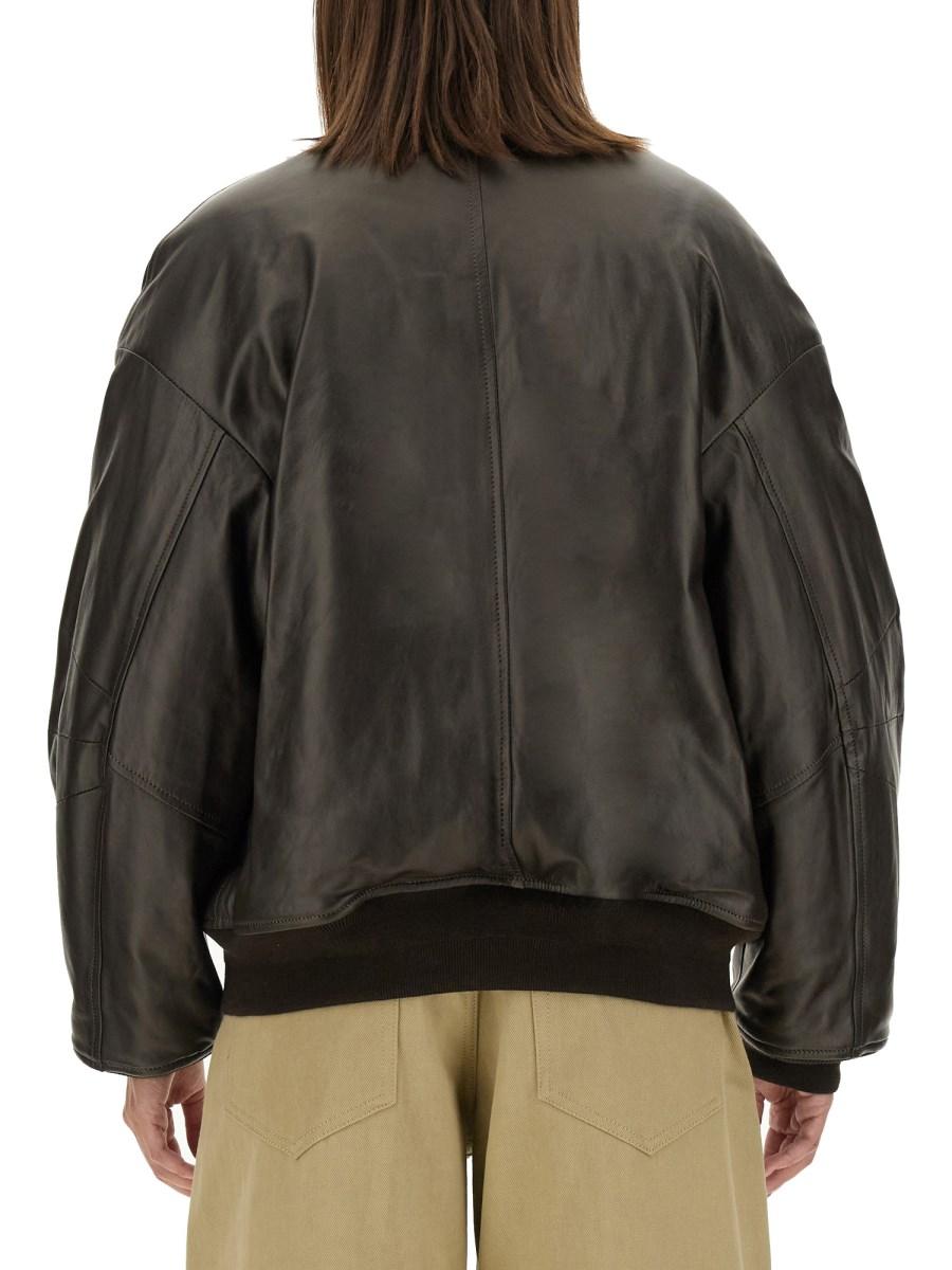 SALVATORE SANTORO BOMBER IN PELLE