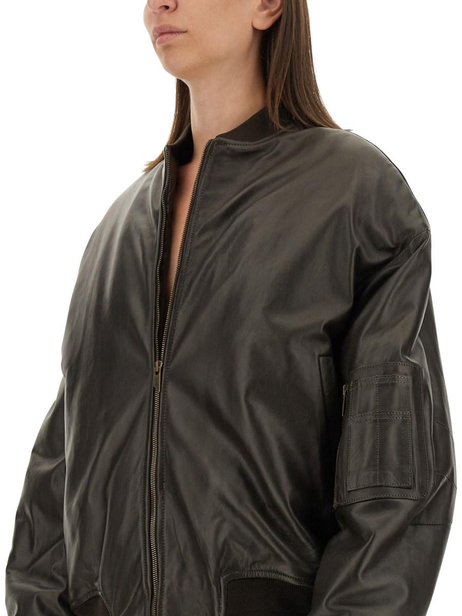 SALVATORE SANTORO BOMBER IN PELLE