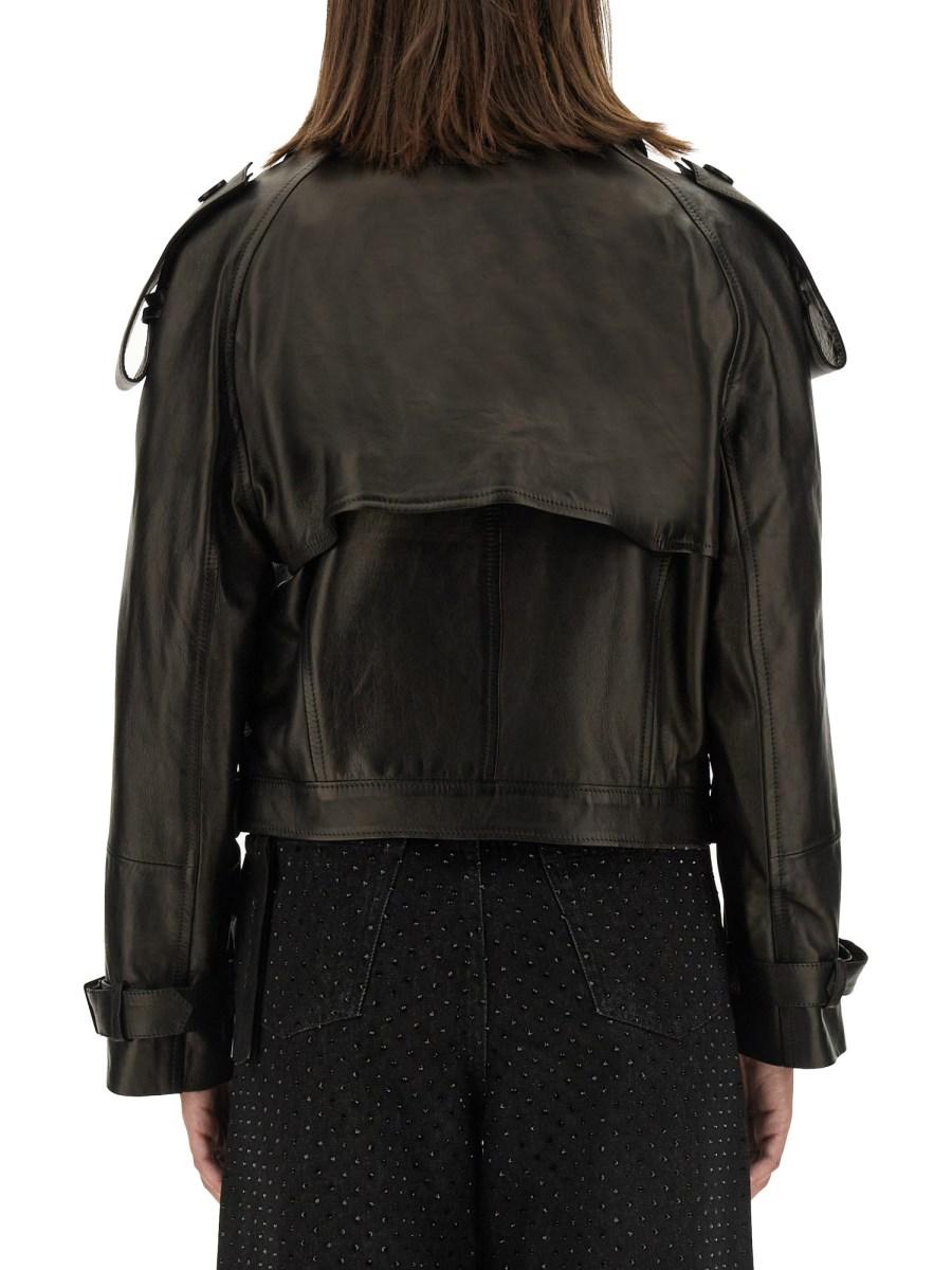 SALVATORE SANTORO GIACCA BIKER IN PELLE