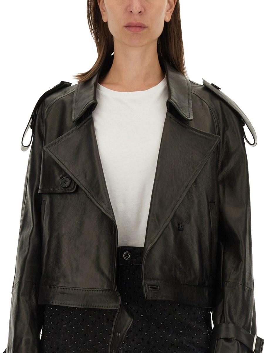 SALVATORE SANTORO GIACCA BIKER IN PELLE
