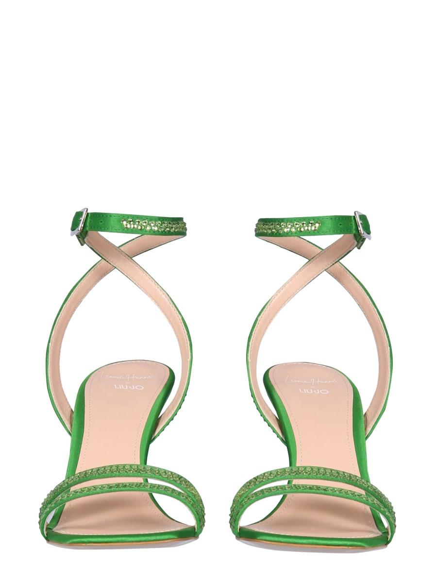 LEONIE HANNE X LIU JO SANDALO "CAMELIA" CON DETTAGLI STRASS