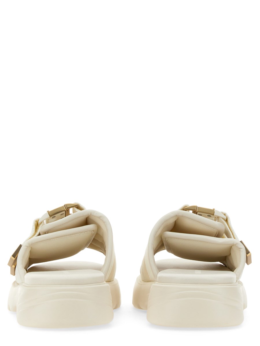 BOTTEGA VENETA SANDALO FLASH IN TESSUTO TECNICO IMBOTTITO