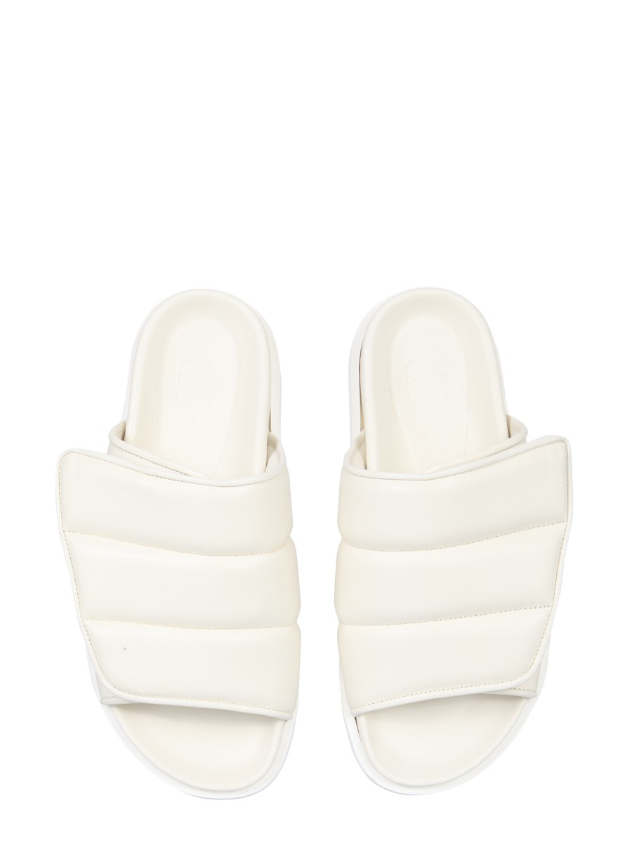 GIA BORGHINI SANDALO GIA 3 PUFFY IN PELLE CON VELCRO