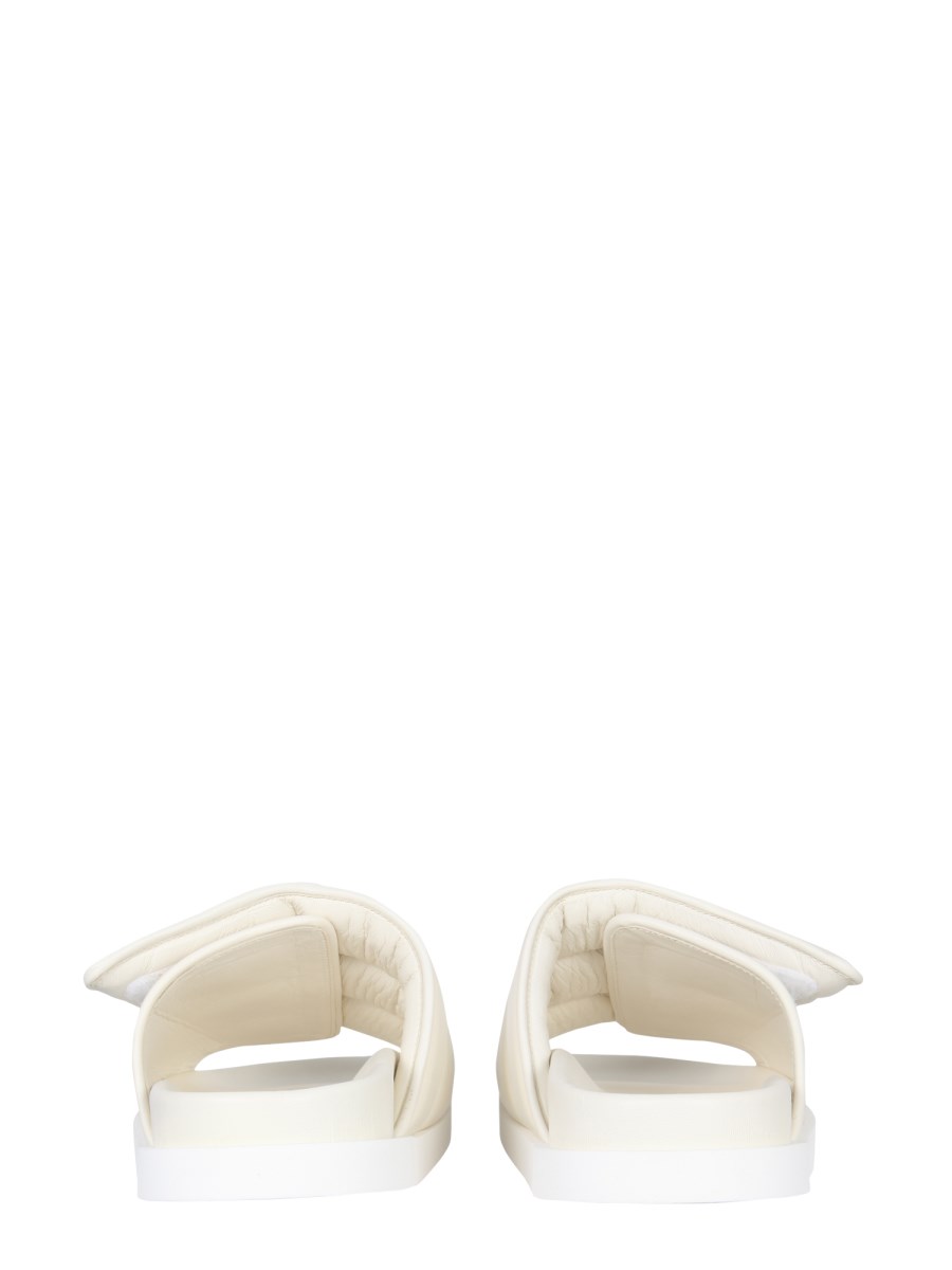 GIA BORGHINI SANDALO GIA 3 PUFFY IN PELLE CON VELCRO