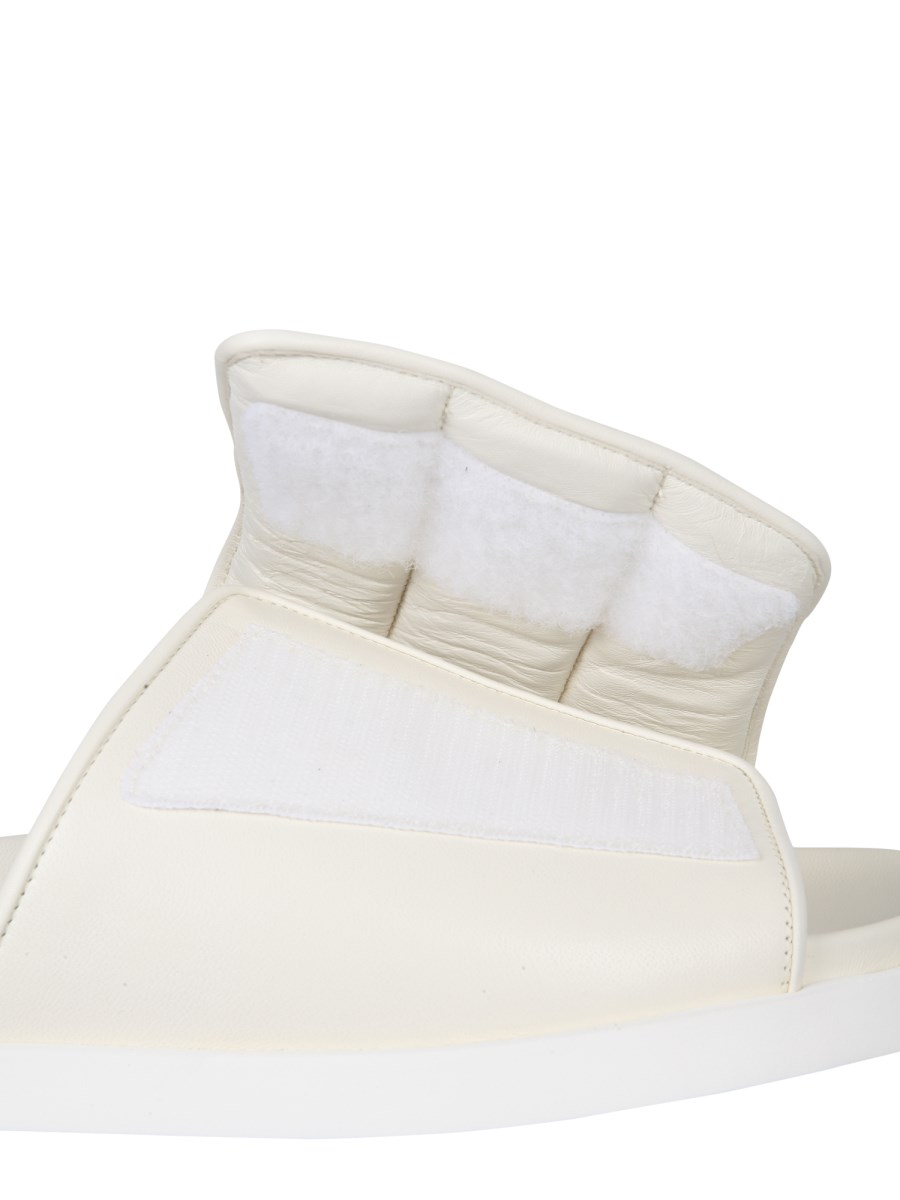 GIA BORGHINI SANDALO GIA 3 PUFFY IN PELLE CON VELCRO