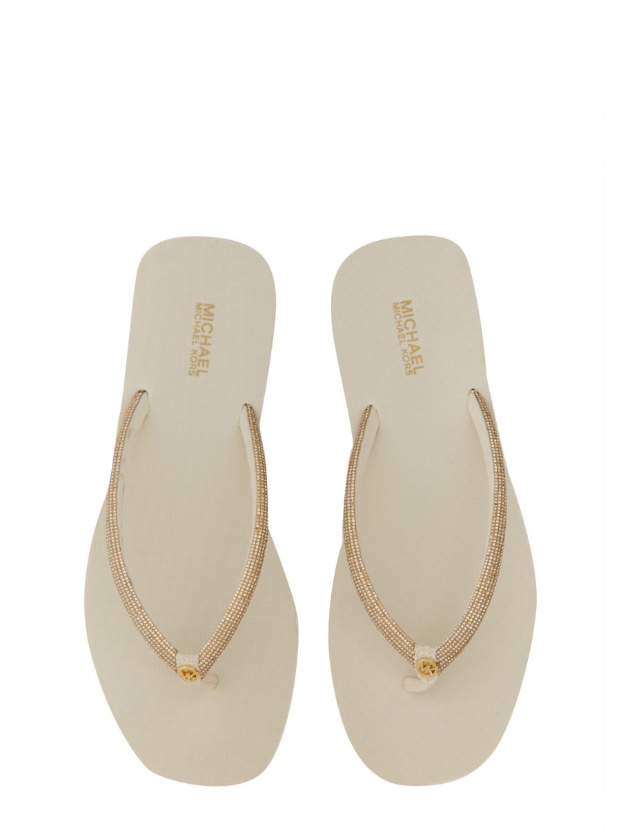 MICHAEL BY MICHAEL KORS SANDALO INFRADITO JINX CON LOGO
