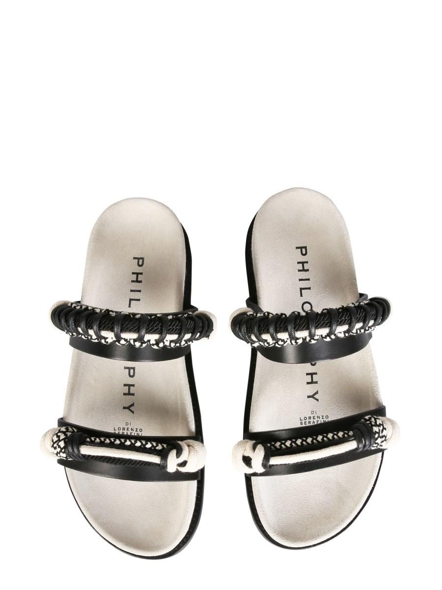 PHILOSOPHY DI LORENZO SERAFINI SANDALO MOON IN PELLE