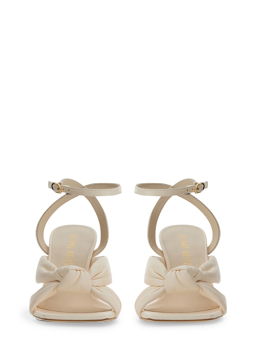 STUART WEITZMAN SANDALO PLAYA ANKLE STRAP 100 IN PELLE