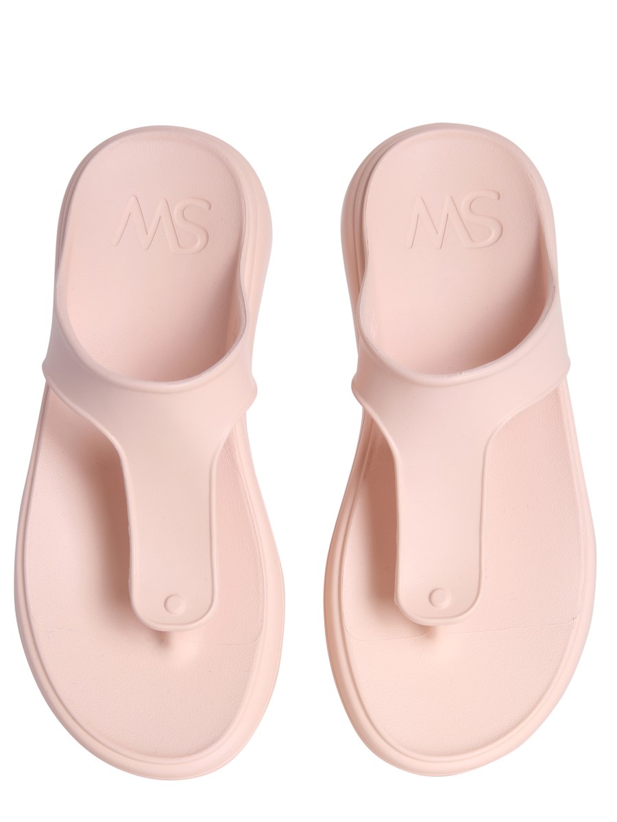 STUART WEITZMAN SANDALO SLIDE STUFLEX T-STRAP IN EVA