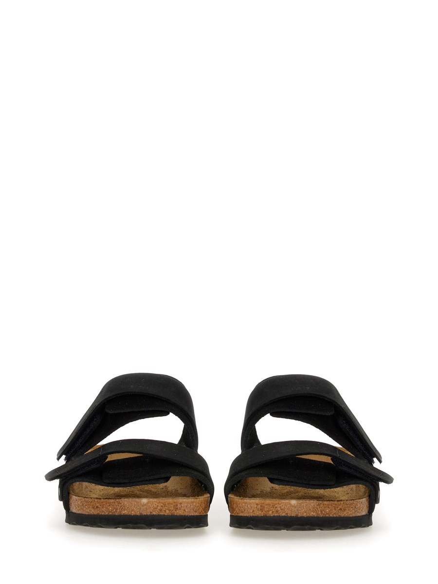 BIRKENSTOCK SANDALO "UJI" IN NUBUCK E PELLE SCAMOSCIATA