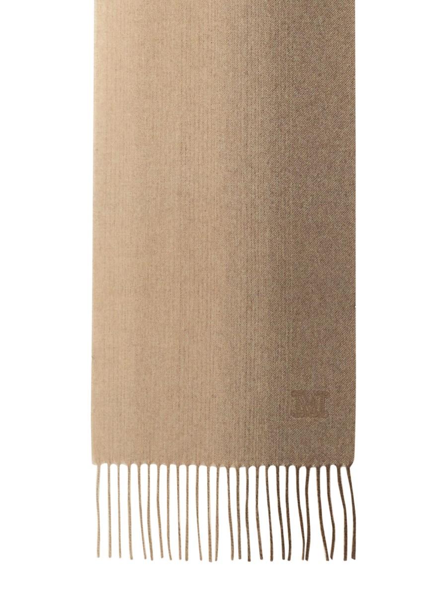 MAX MARA SCIARPA IN CASHEMERE CON "M" MONOGRAM RICAMATA