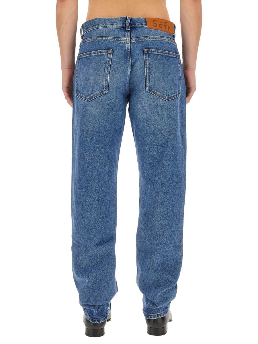 SÉFR JEANS STRAIGHT CUT IN COTONE