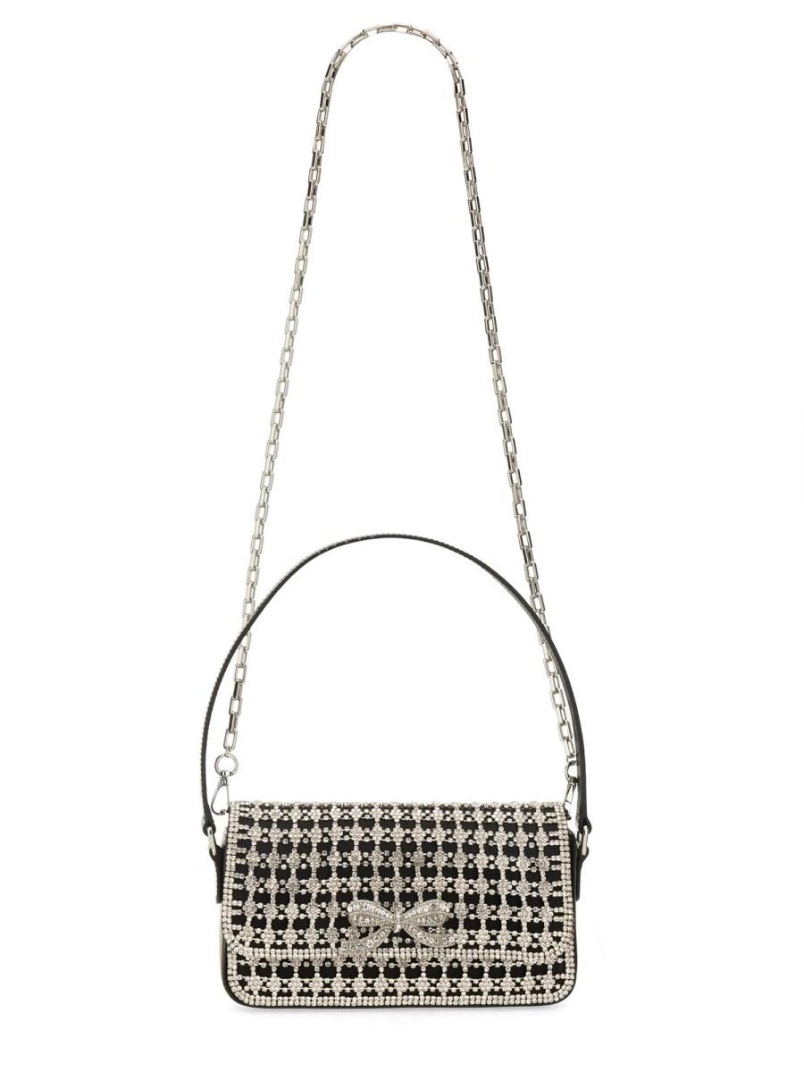 SELF-PORTRAIT BORSA BAGUETTE CRYSTAL
