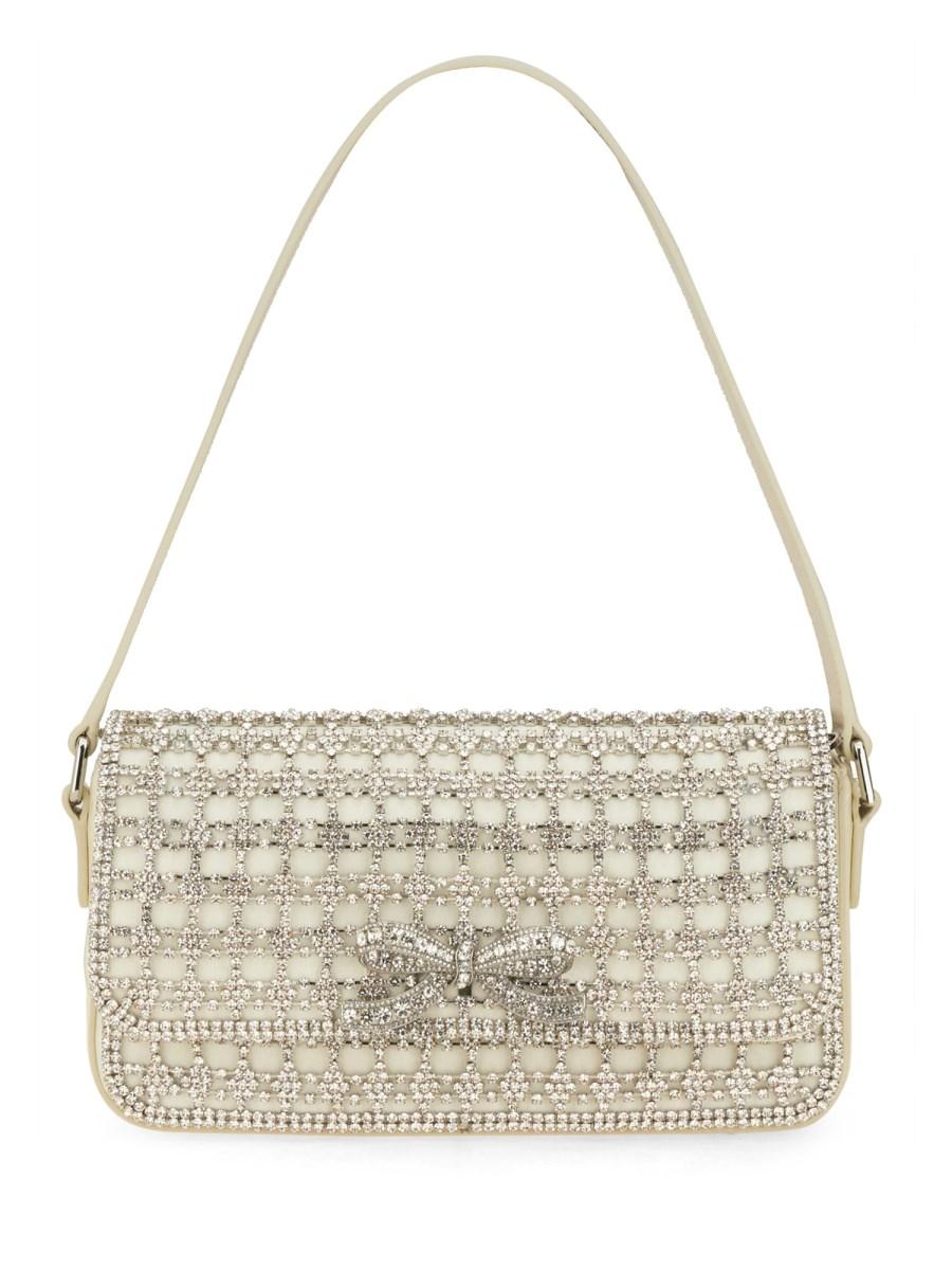 SELF-PORTRAIT BORSA BAGUETTE CRYSTAL