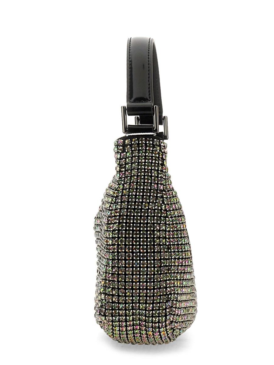 SELF-PORTRAIT BORSA IN MAGLIA CON STRASS