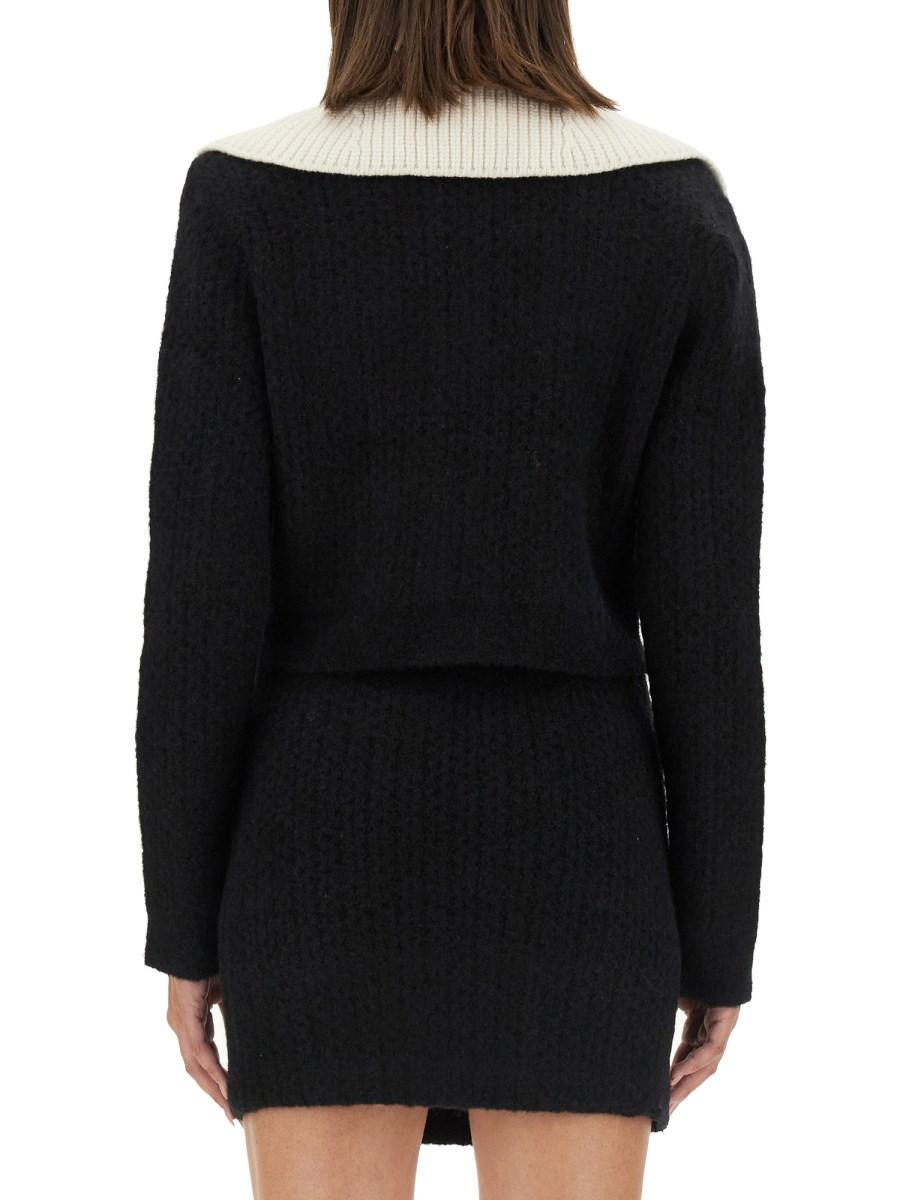 SELF-PORTRAIT CARDIGAN IN MISTO CASHMERE