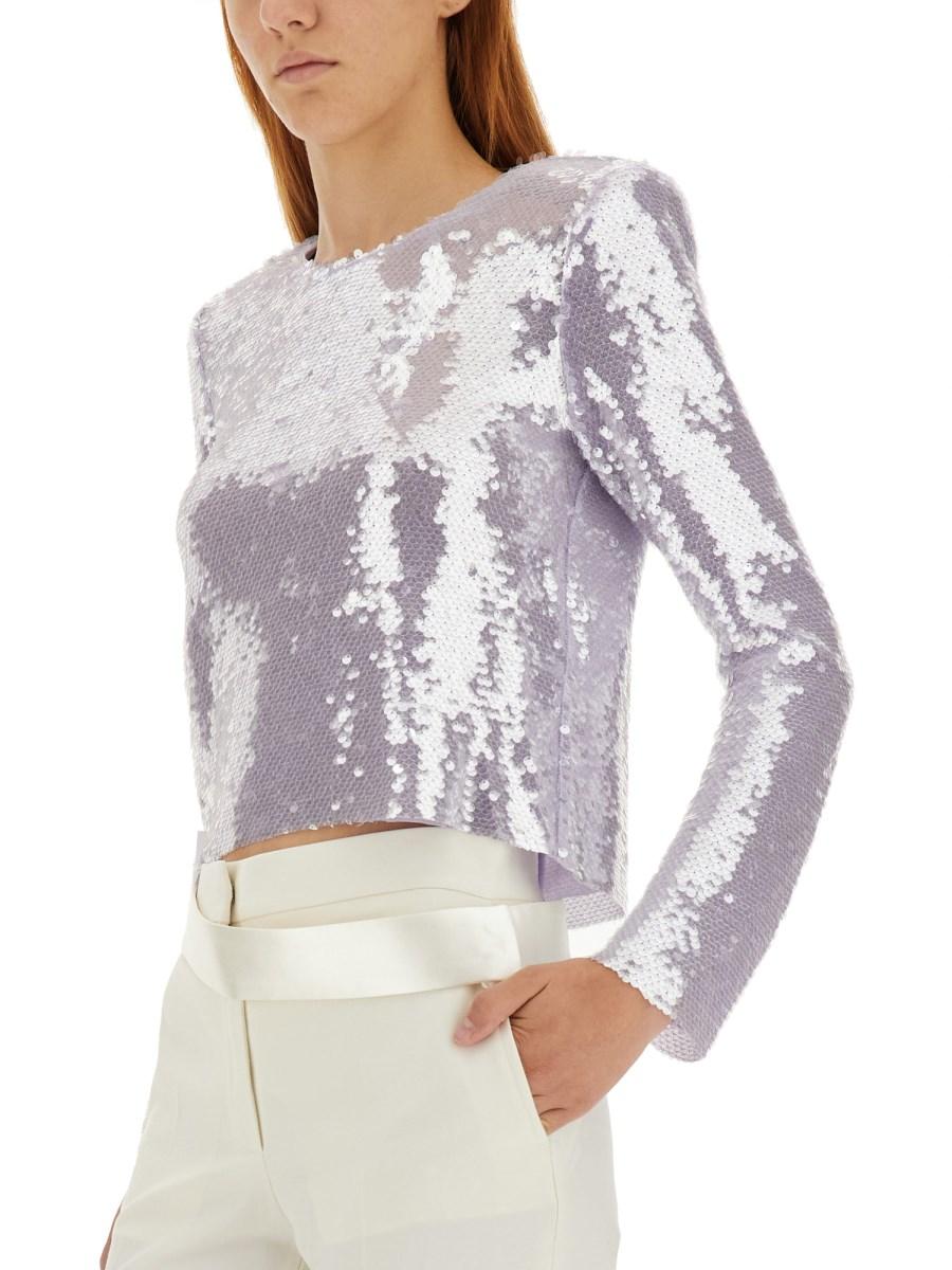 SELF-PORTRAIT MAGLIA CON PAILLETTES ALL-OVER