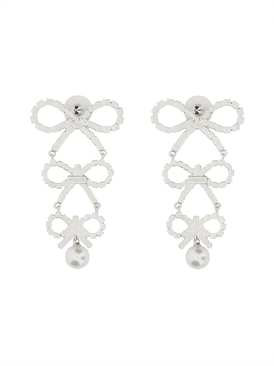 SELF-PORTRAIT ORECCHINI CON FIOCCHI IN CRISTALLO