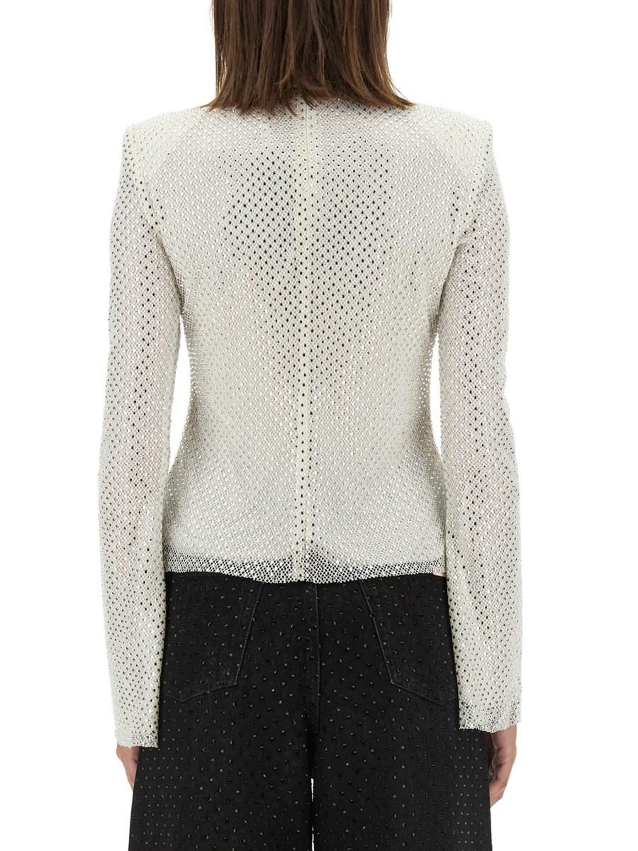 SELF-PORTRAIT TOP A RETE CON STRASS