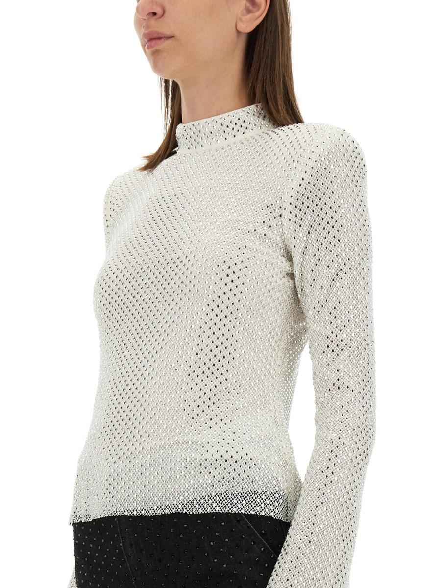 SELF-PORTRAIT TOP A RETE CON STRASS