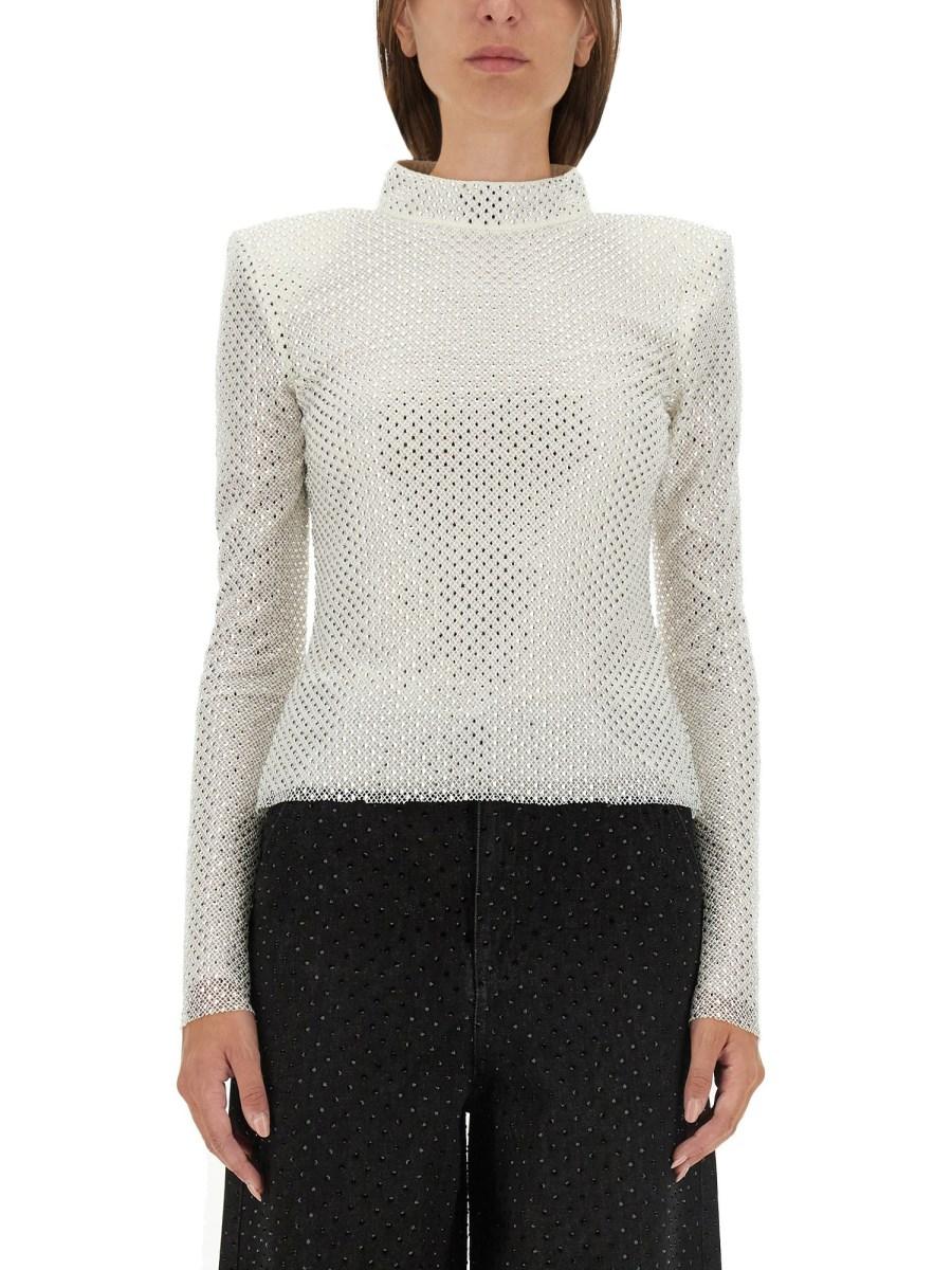 SELF-PORTRAIT TOP A RETE CON STRASS