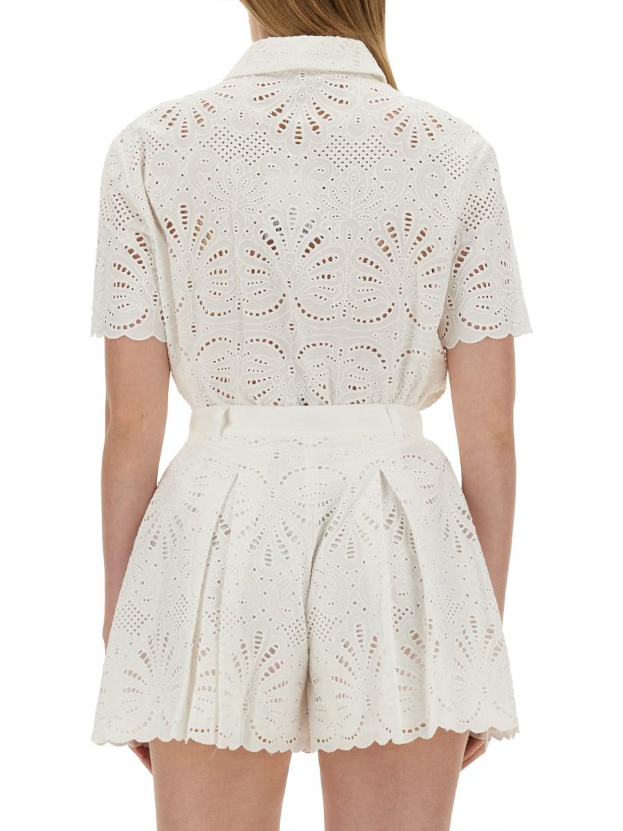 SELF-PORTRAIT TOP IN COTONE