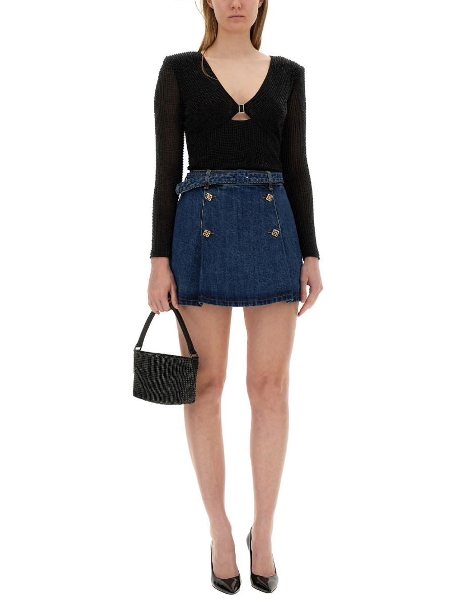 SELF-PORTRAIT TOP IN MESH
