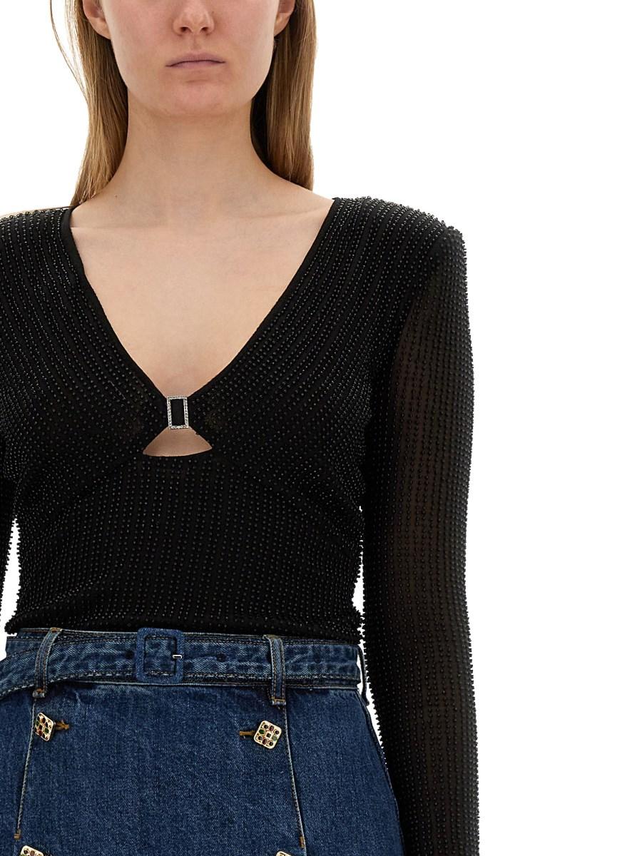 SELF-PORTRAIT TOP IN MESH