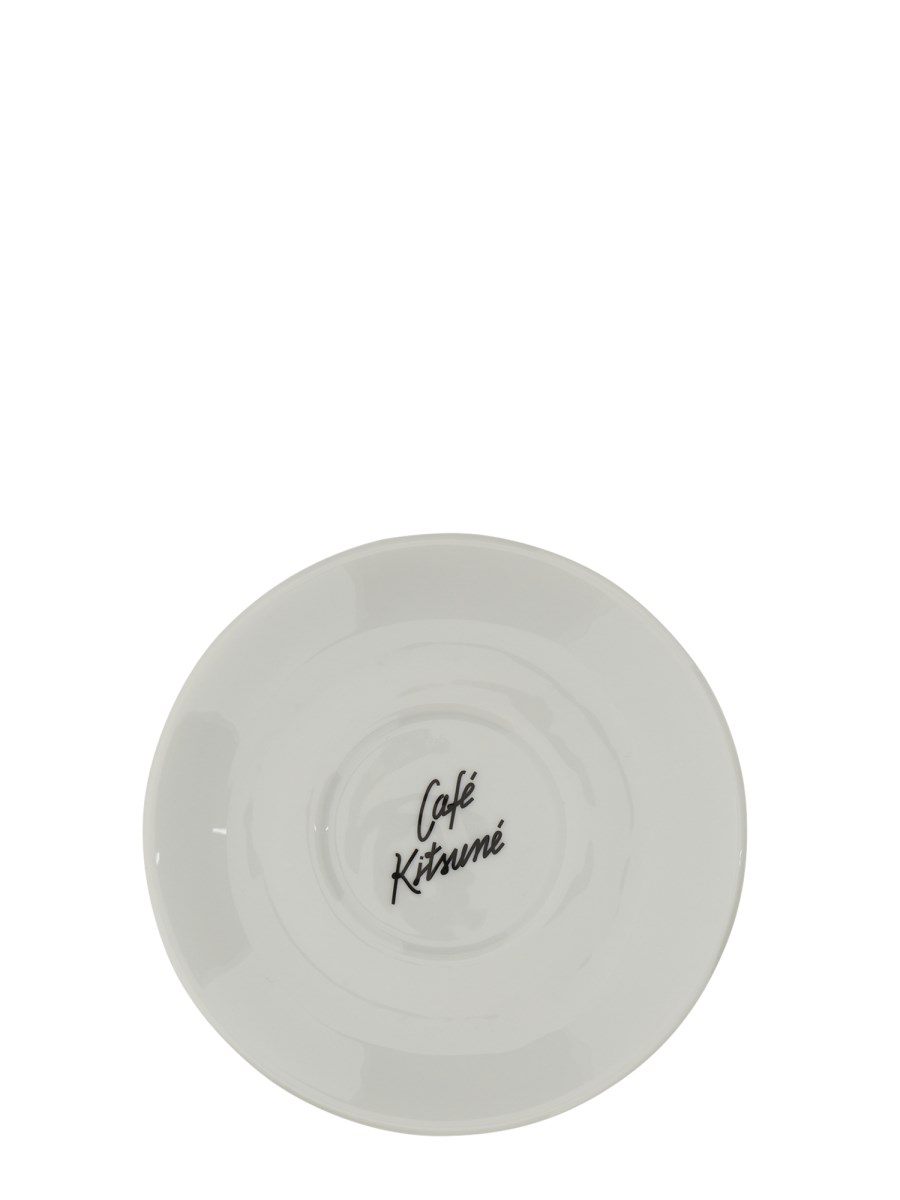 MAISON KITSUNÉ SET TAZZINA CON PIATTINO CAFE KITSUNE IN PORCELLANA