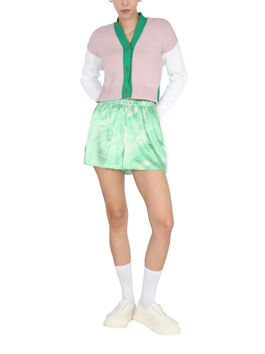 OPENING CEREMONY SHORT EFFETTO MARMO CON ELASTICO IN VITA