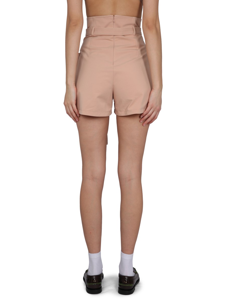 PHILOSOPHY DI LORENZO SERAFINI SHORT IN COTONE CON CINTURA