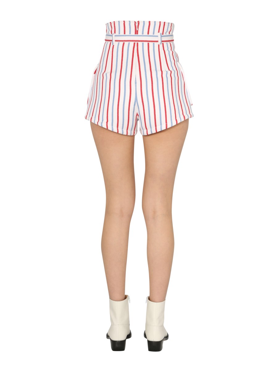 PHILOSOPHY DI LORENZO SERAFINI SHORT IN COTONE CON MOTIVO RIGA