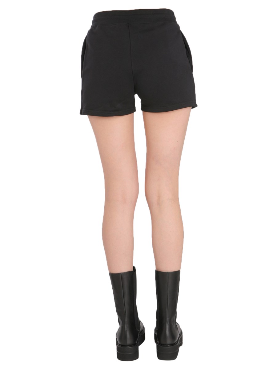 MOSCHINO SHORT IN FELPA DI COTONE CON STAMPA SESAME STREET