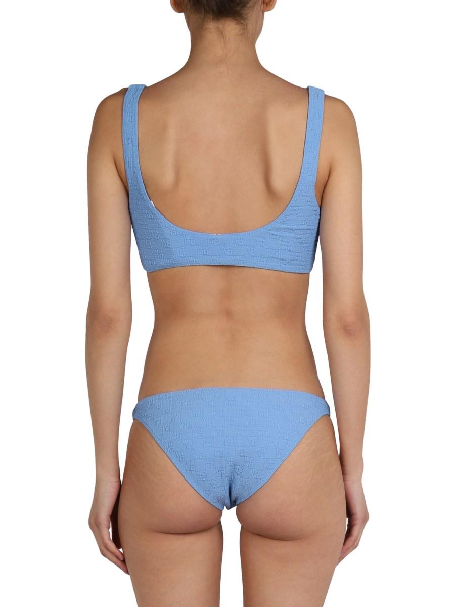 ALEXANDERWANG.T SLIP BIKINI IN NYLON CON LOGO ALL OVER