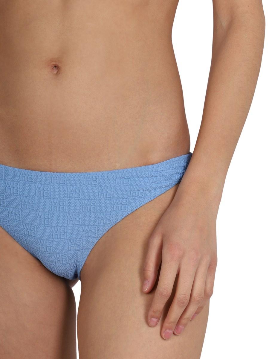 ALEXANDERWANG.T SLIP BIKINI IN NYLON CON LOGO ALL OVER