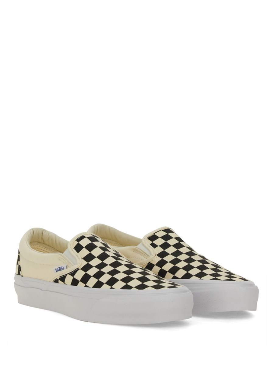 VANS SLIP-ON PREMIUM 98 IN TELA CON STAMPA CHECKERBOARD