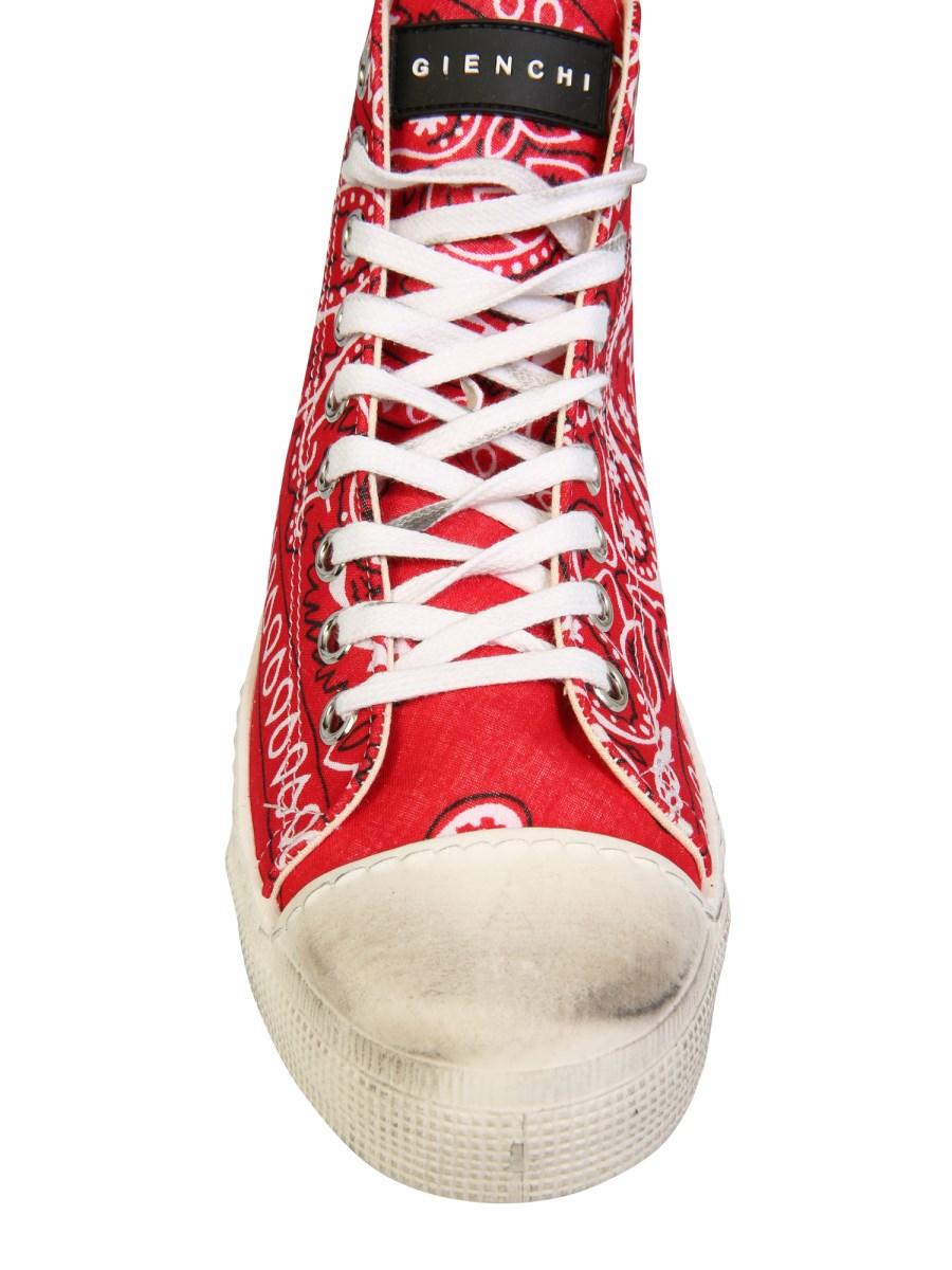 GIENCHI SNEAKER ALTA JEAN MICHEL IN CANVAS CON STAMPA BANDANA