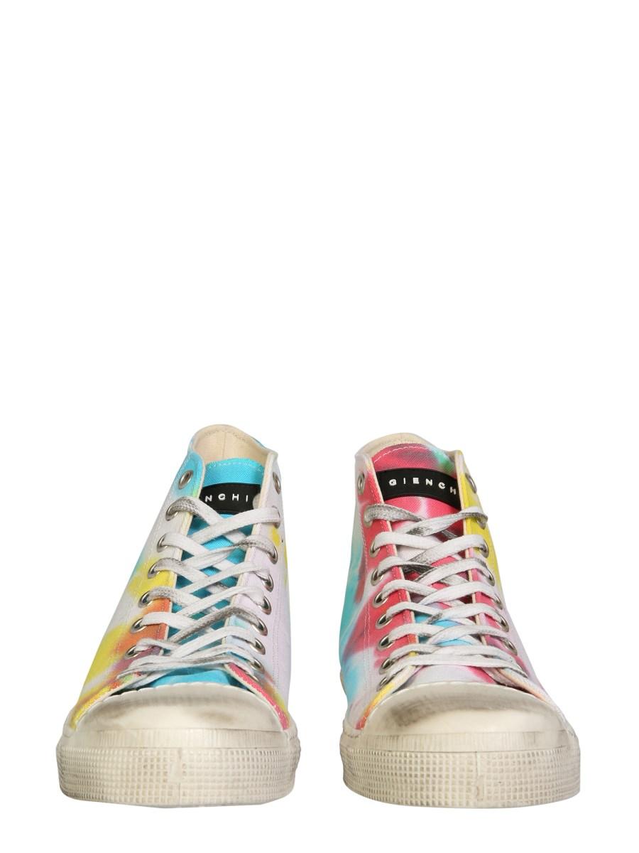 GIENCHI SNEAKER ALTA JEAN MICHEL IN CANVAS CON STAMPA TIE DYE