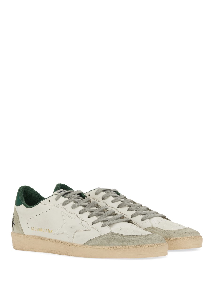 GOLDEN GOOSE SNEAKER "BALL STAR" IN NAPPA CON PUNTA IN SUEDE
