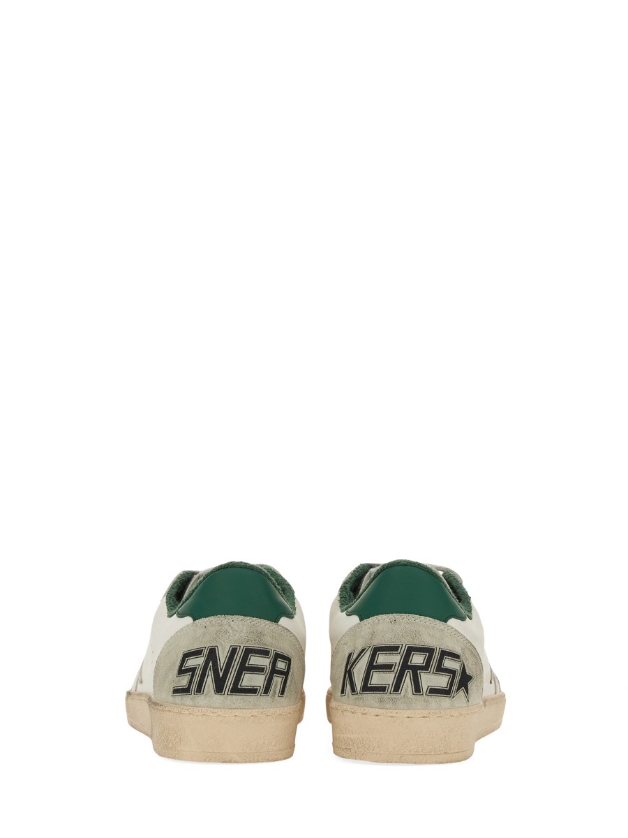GOLDEN GOOSE SNEAKER "BALL STAR" IN NAPPA CON PUNTA IN SUEDE