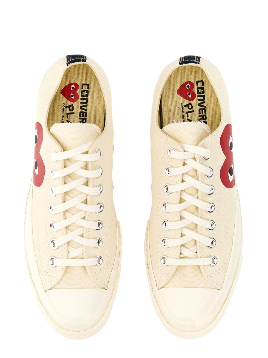 COMME DES GARCONS PLAY CONVERSE SNEAKER BASSA CHUCK 70 CON STAMPA HEART