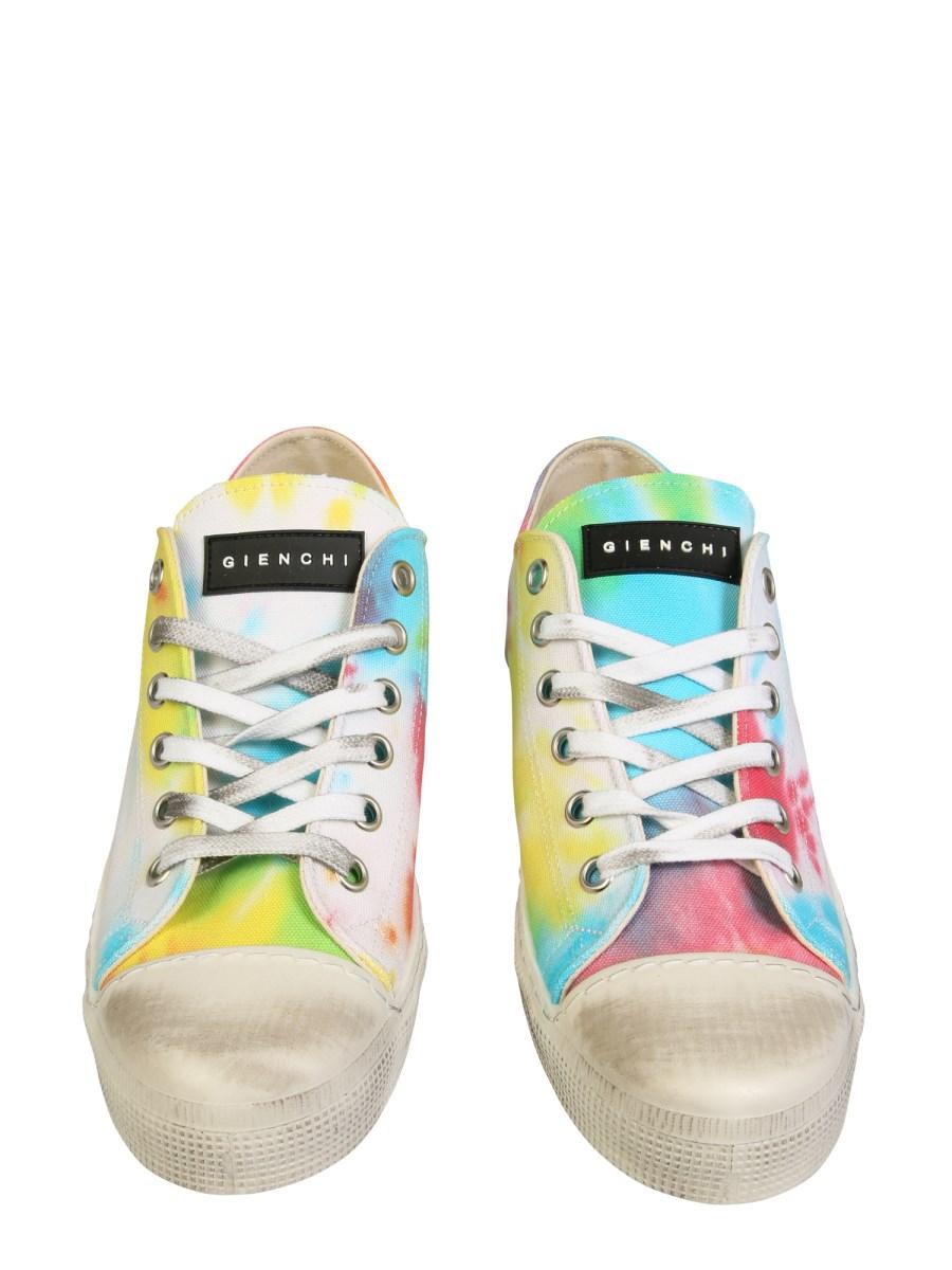 GIENCHI SNEAKER BASSA JEAN MICHEL IN CANVAS CON STAMPA TIE AND DYE