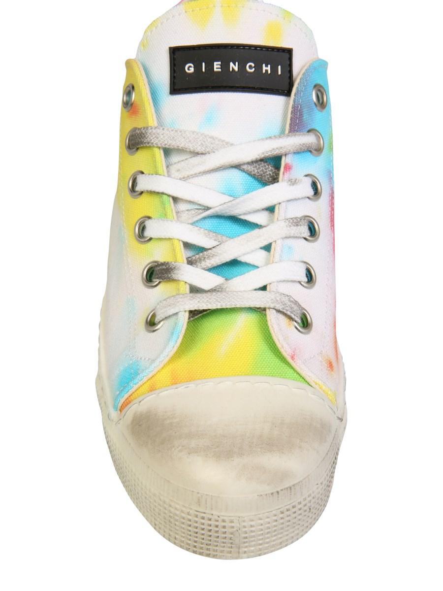 GIENCHI SNEAKER BASSA JEAN MICHEL IN CANVAS CON STAMPA TIE AND DYE