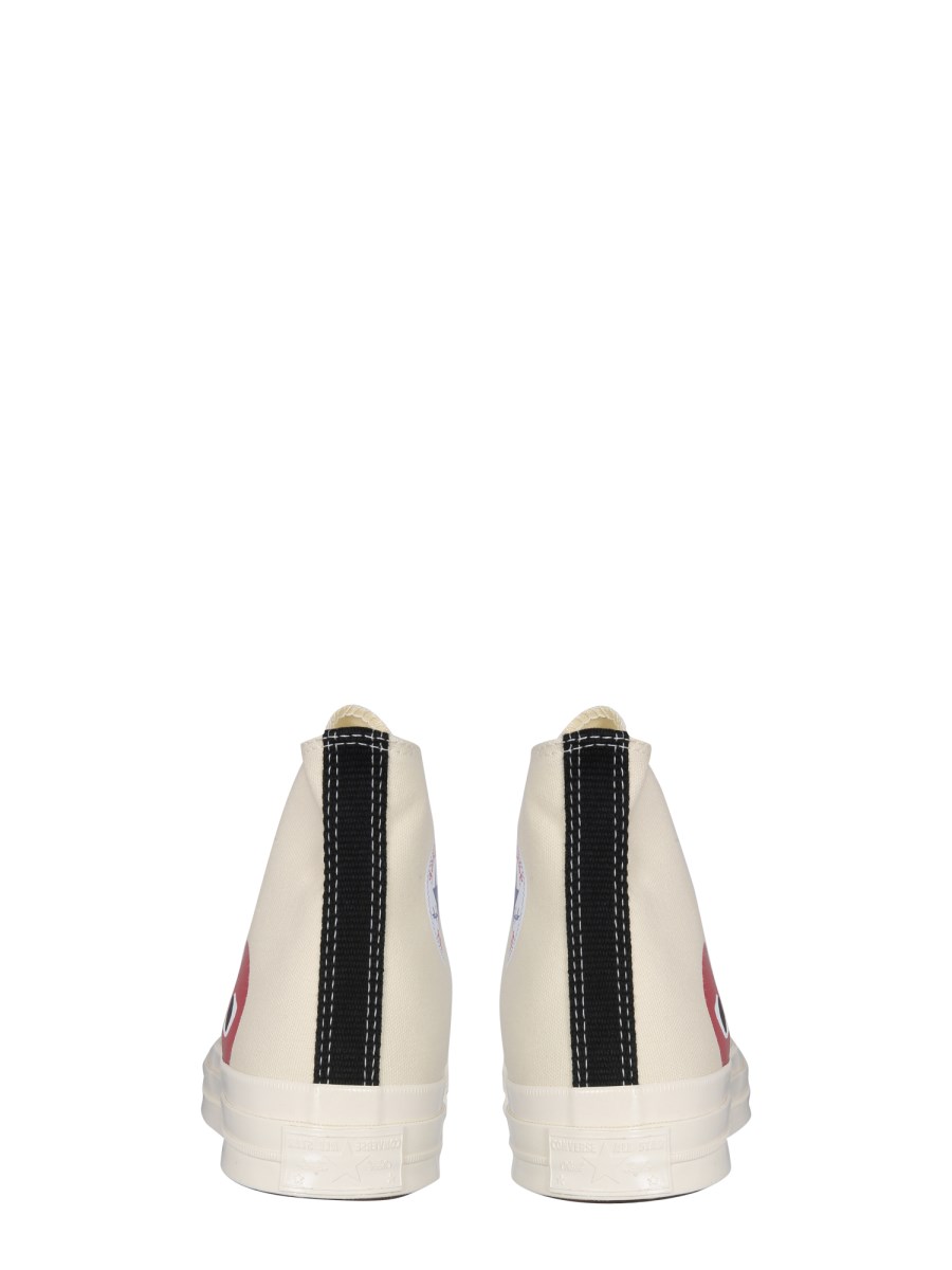 COMME DES GARCONS PLAY CONVERSE SNEAKER CHUCK 70 IN TELA CON LOGO