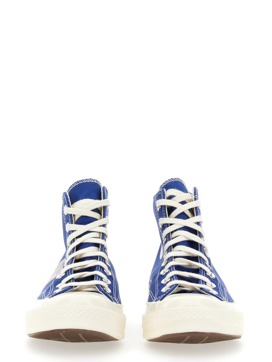 COMME DES GARCONS PLAY CONVERSE SNEAKER CHUCK 70 IN TELA CON LOGO