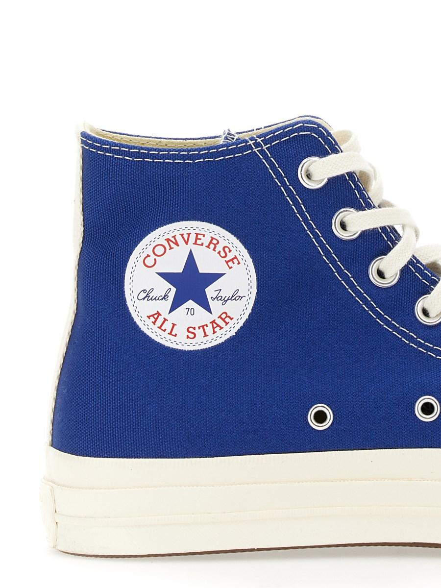 COMME DES GARCONS PLAY CONVERSE SNEAKER CHUCK 70 IN TELA CON LOGO