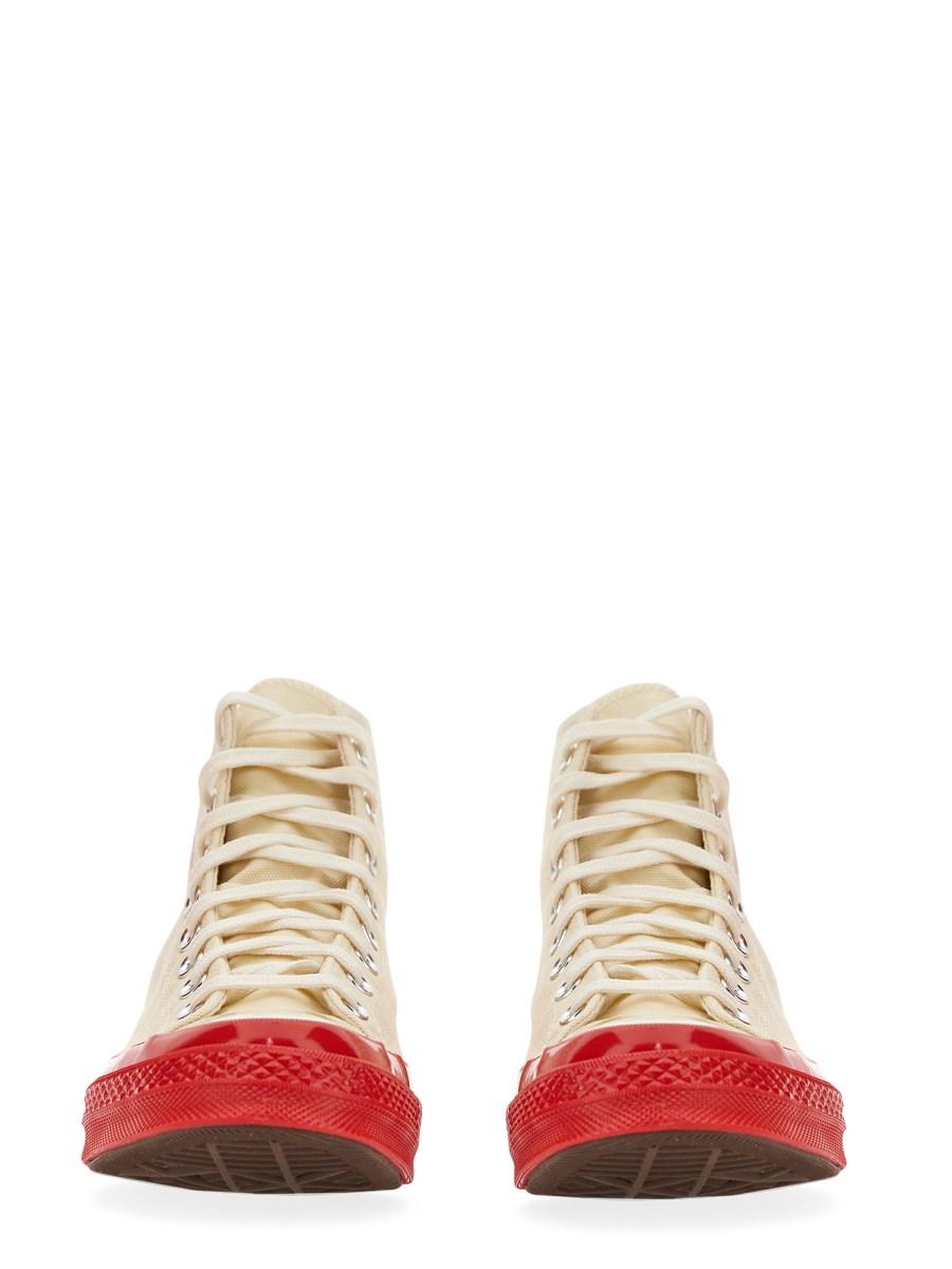 COMME DES GARCONS PLAY CONVERSE SNEAKER CHUCK 70 IN TELA DI COTONE