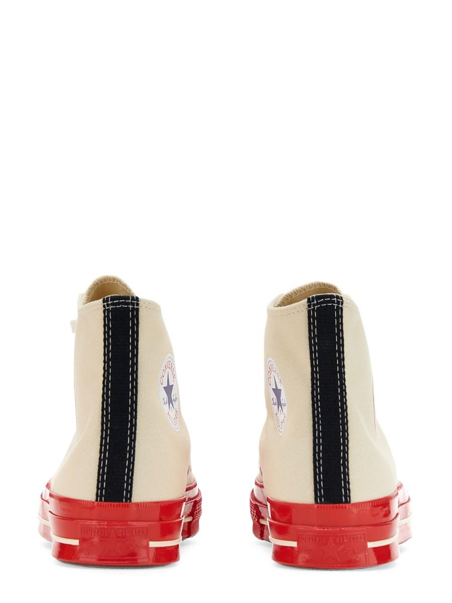 COMME DES GARCONS PLAY CONVERSE SNEAKER CHUCK 70 IN TELA DI COTONE