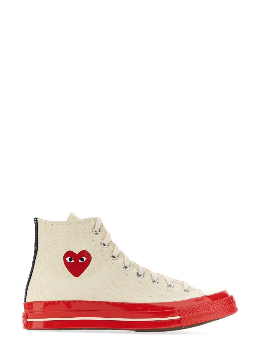 COMME DES GARCONS PLAY CONVERSE SNEAKER CHUCK 70 IN TELA DI COTONE